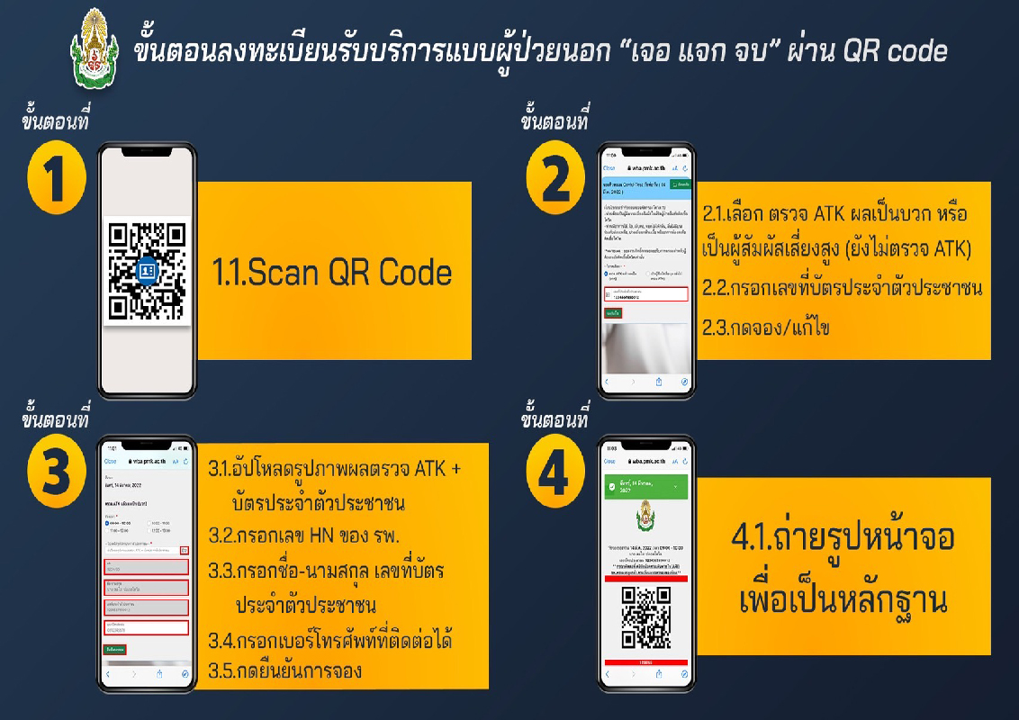 Poster w_1679 - ผู้ป่วยของโรงพยาบาลที่ต้องการรับการรักษาโควิด19 แบบผู้ป่วยนอก